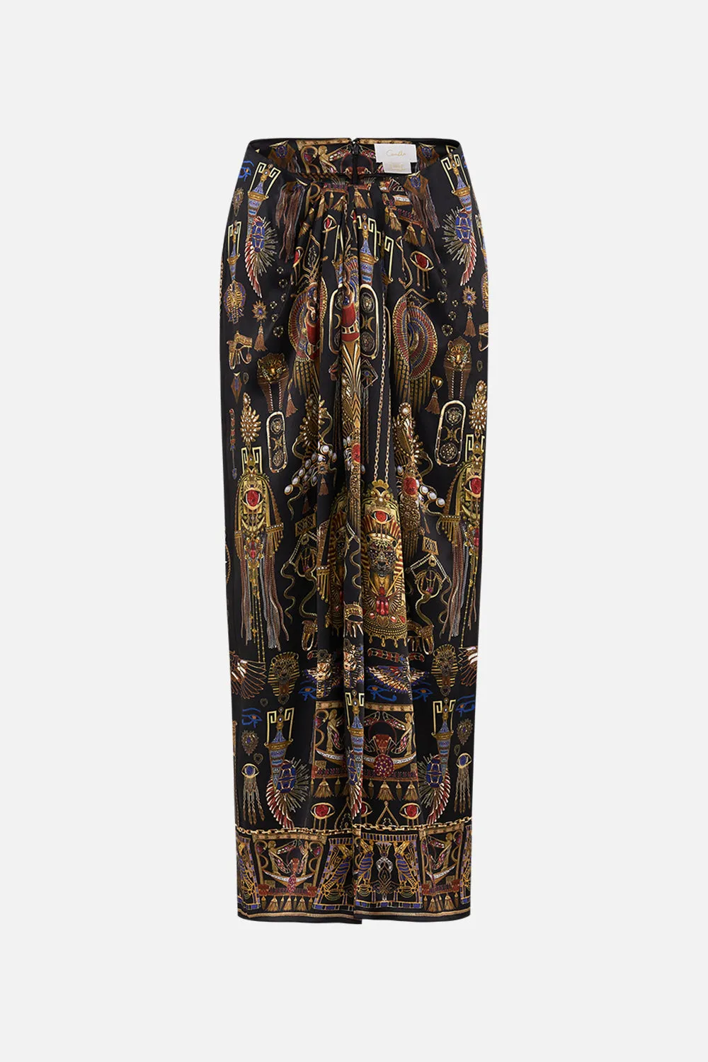DRAPE FRONT SKIRT WITH SPLIT CARTOUCHE KINGDOM