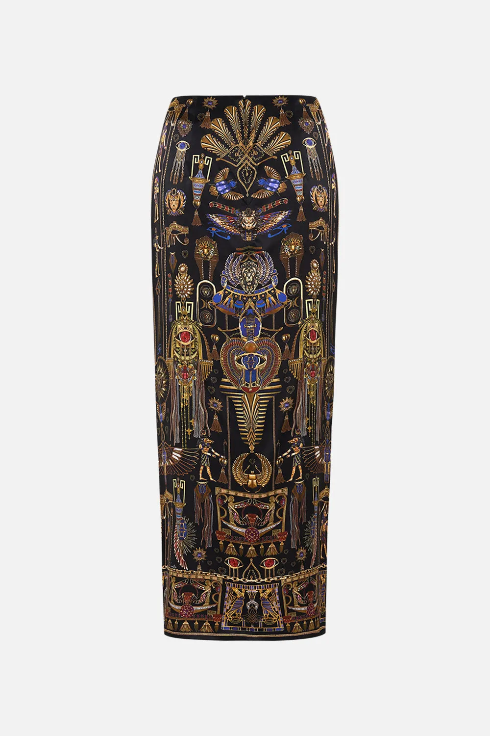DRAPE FRONT SKIRT WITH SPLIT CARTOUCHE KINGDOM