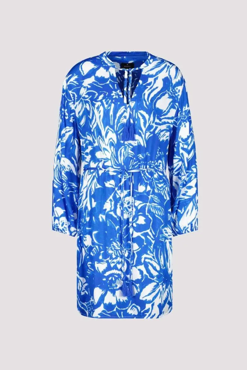 Dress Midi Floral Print in Sea Breeze Pattern 408079MNR by Monari  - OUTLET SALE