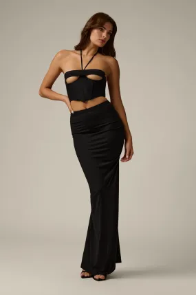 ECHAUFFE RUCHED JERSEY SKIRT