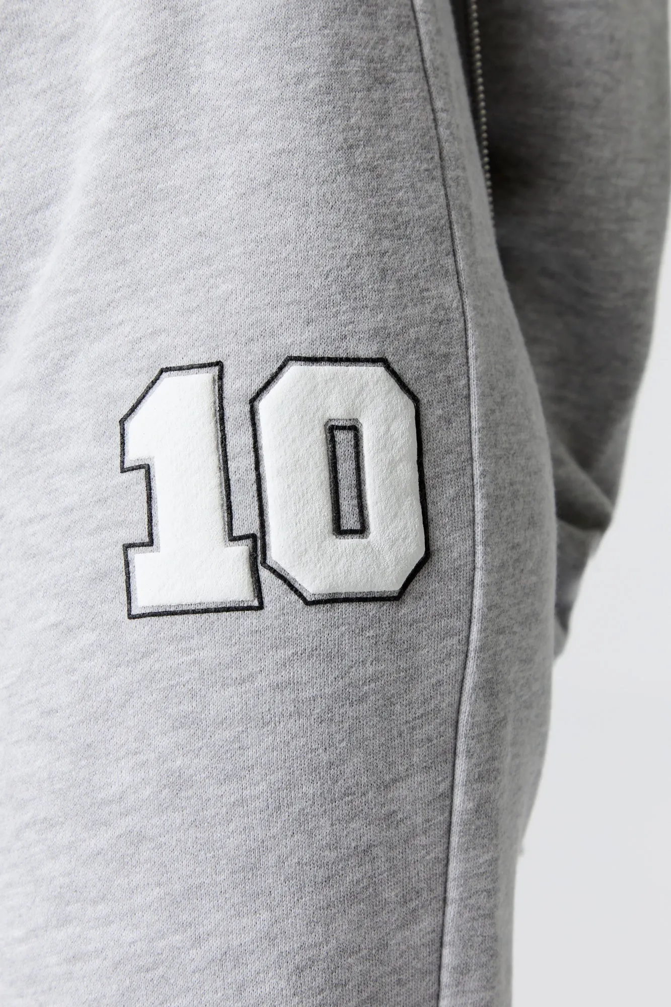 Embroidered Fleece Flare Sweatpant
