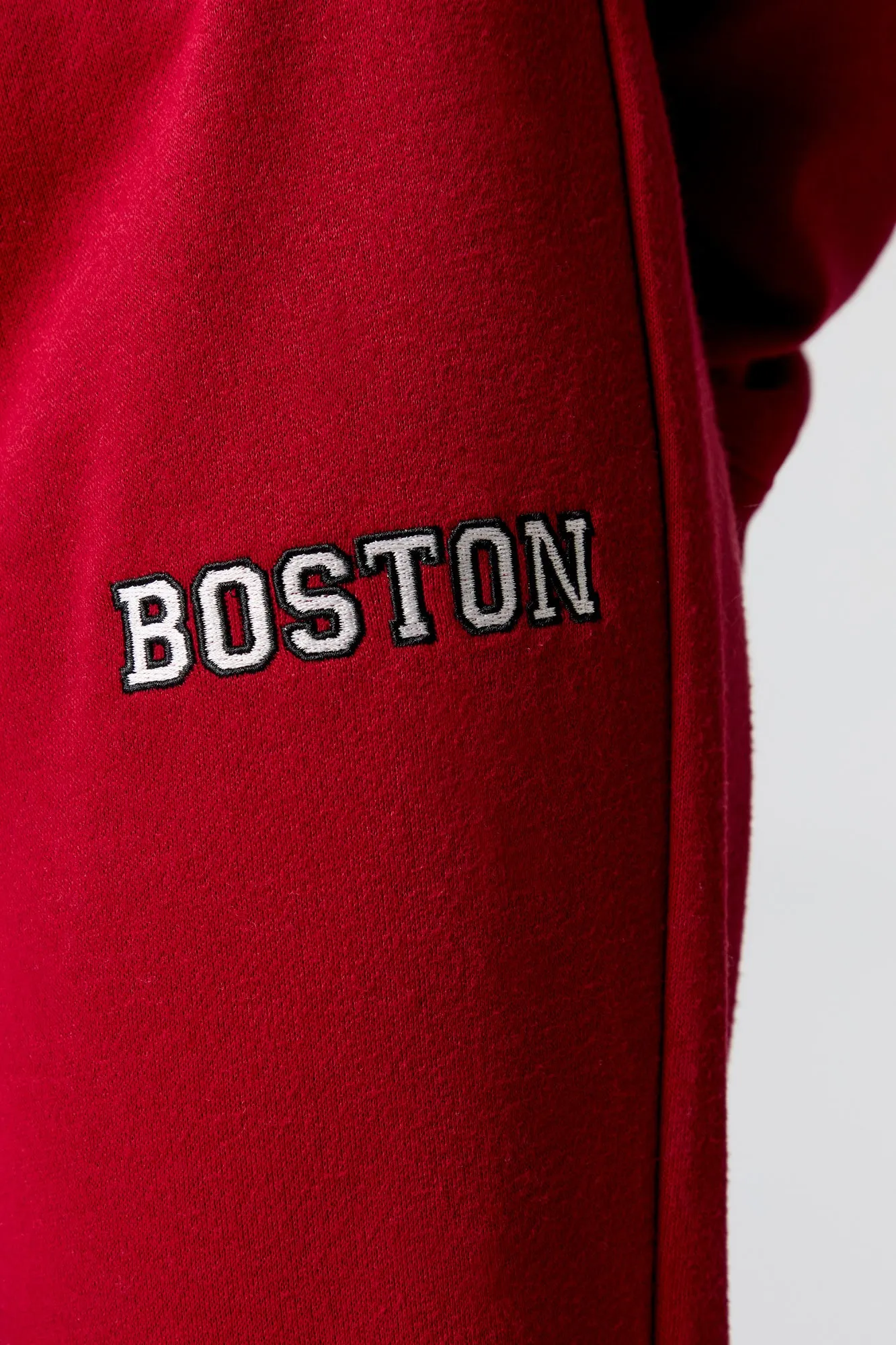 Embroidered Fleece Flare Sweatpant