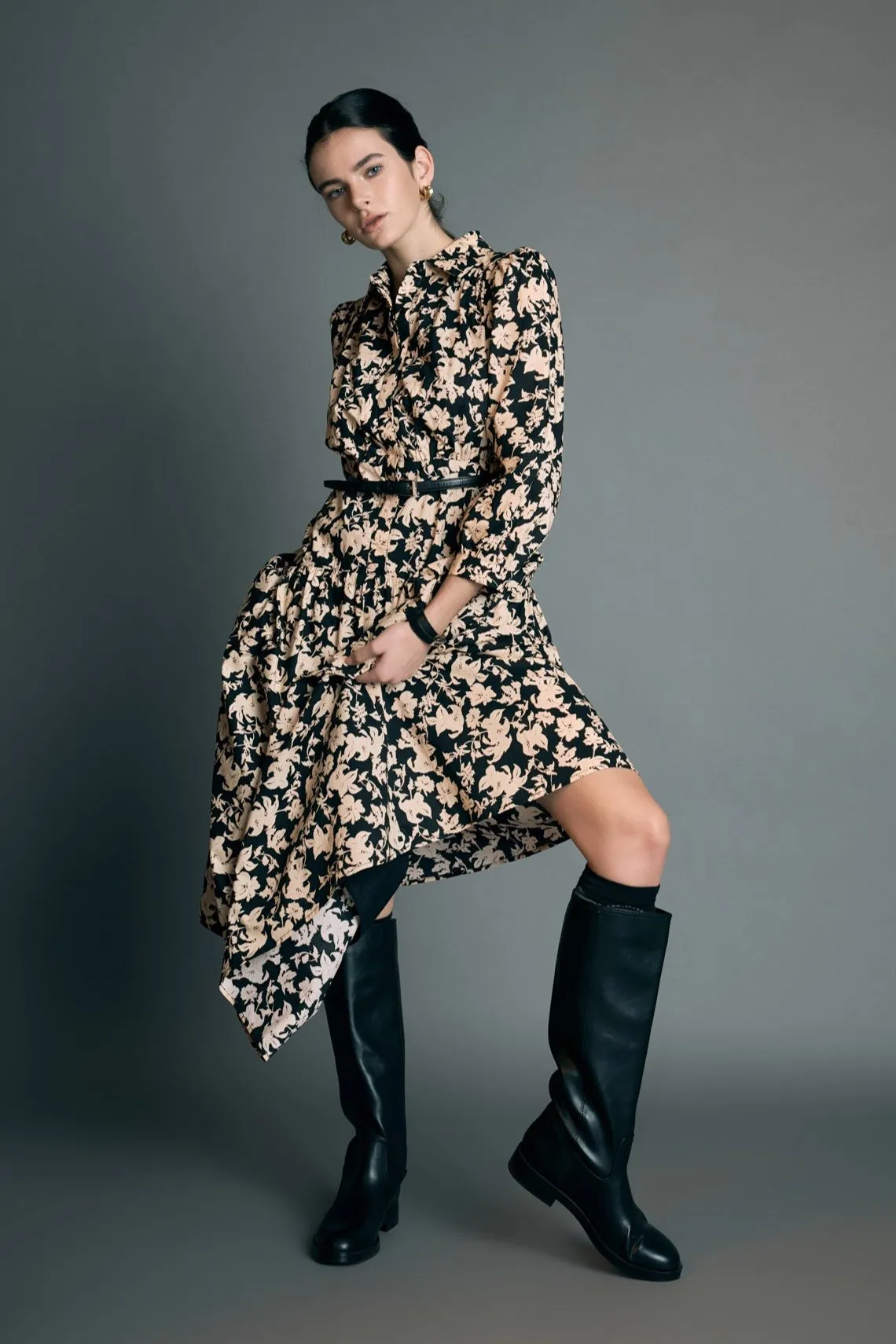 English Factory - Fall Printed Midi Dress