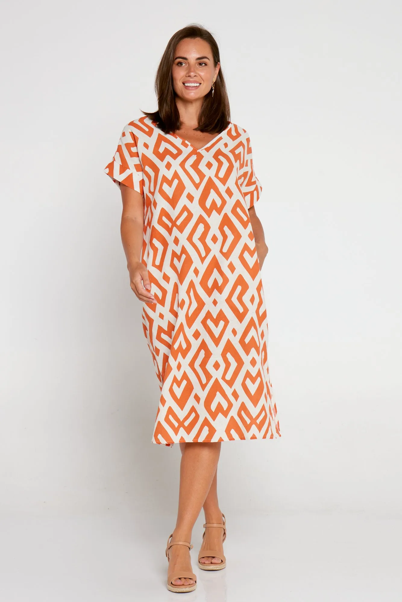 Esiteri Cotton Dress - Mango Beach