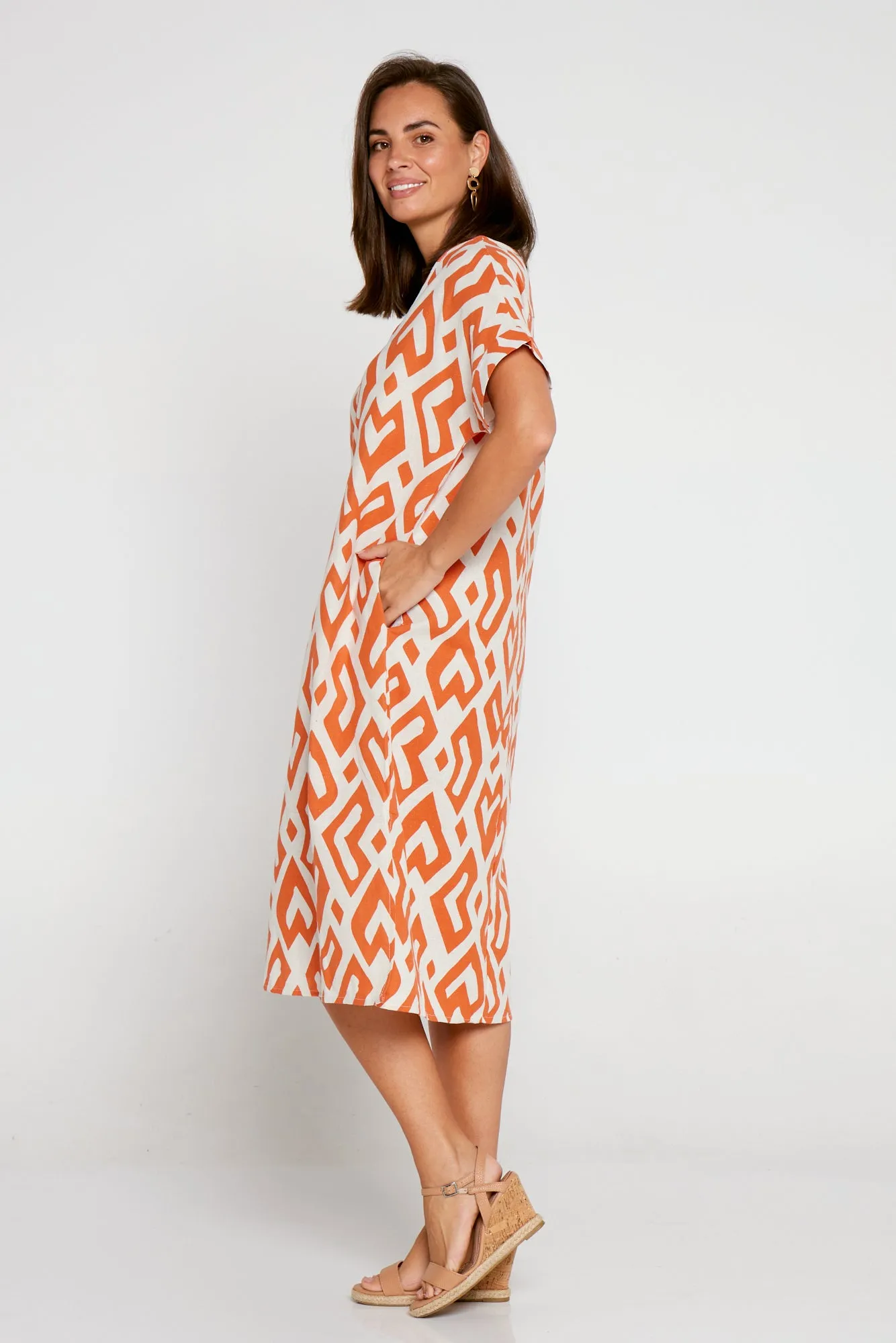 Esiteri Cotton Dress - Mango Beach