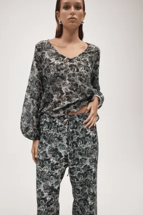 EVERLY TOP FLORA MARBLE