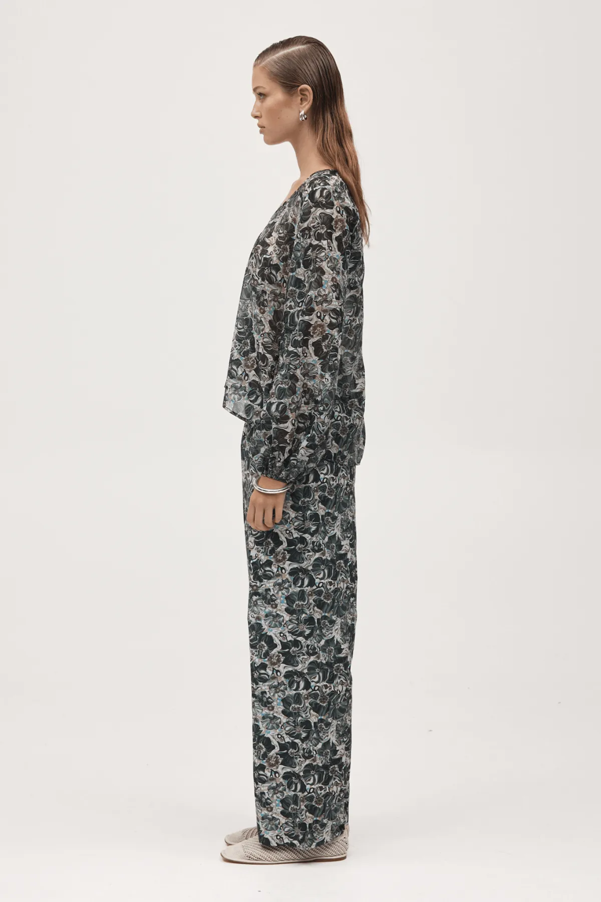 EVERLY TOP FLORA MARBLE