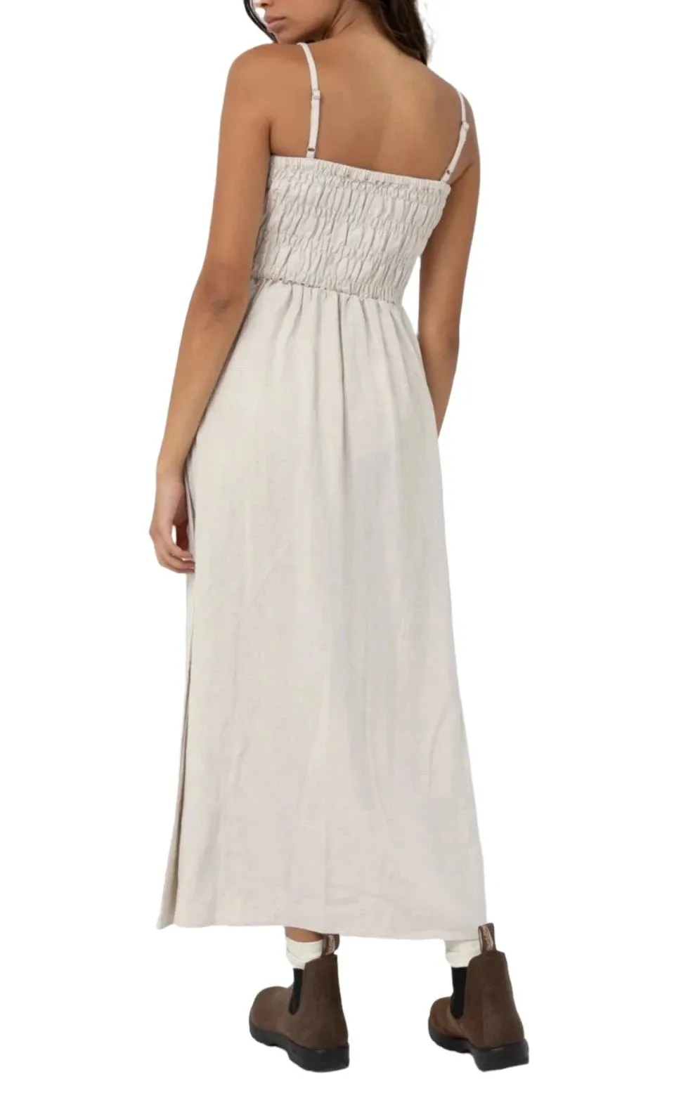 Everyday Classic Shirred Midi Dress