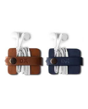 Flake Cable Wrap (Blue & Brown) - Set of 2