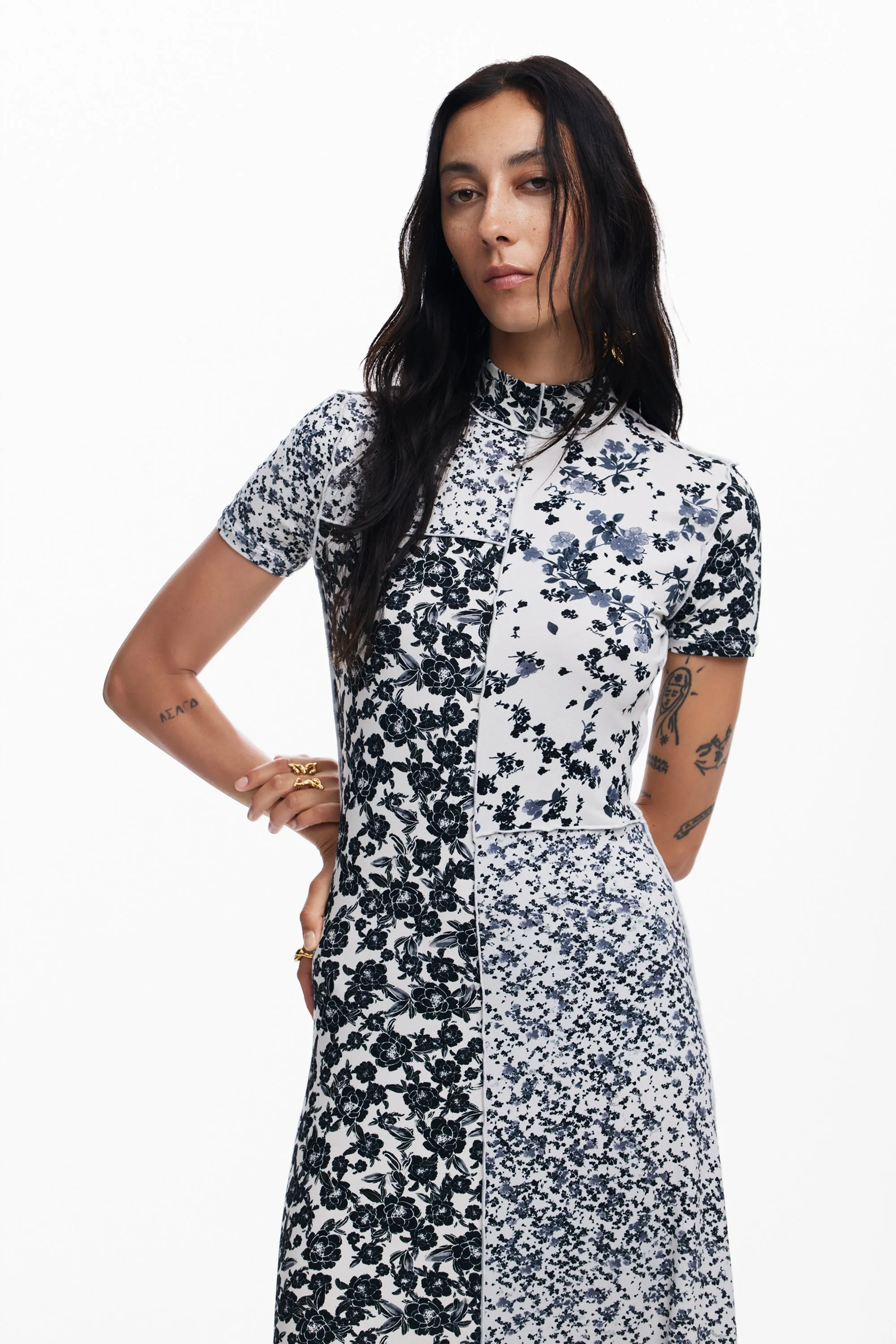 Flower Dress - Black