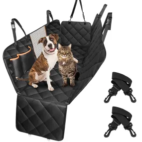Fresh Fab Finds Dog Car Seat Cover Waterproof Scratchproof Pet Car Rear Protector Mat Pet Back Seat Hammock with 2 Door Slide Straps for Car Truck SUV
