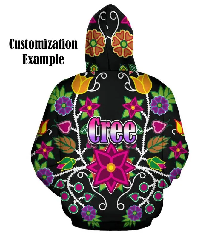 Fresh Fleur Midnight Hoodie for Women (USA Size)