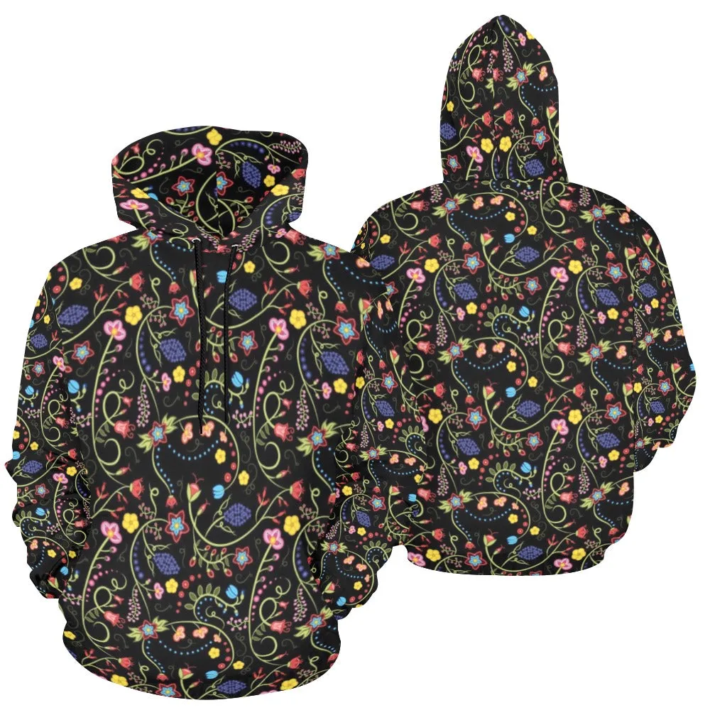 Fresh Fleur Midnight Hoodie for Women (USA Size)