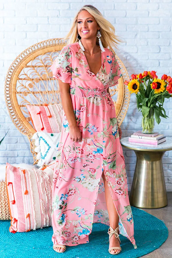 Garden Oasis Maxi in Blooming Dahlia
