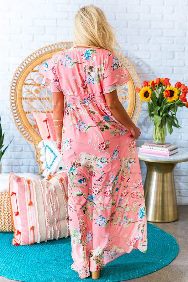 Garden Oasis Maxi in Blooming Dahlia