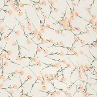 Gathered Waist Midi Dress In Floral Ovation Peach