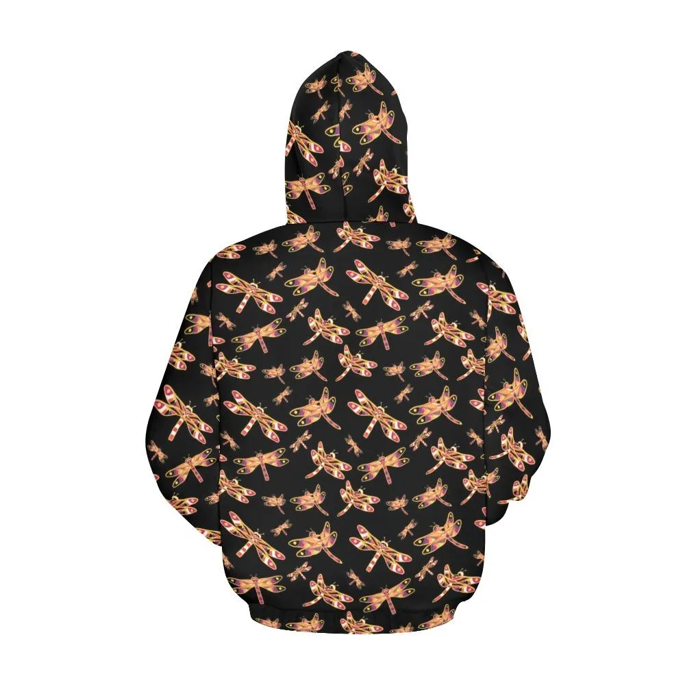 Gathering Yellow Black Hoodie for Women (USA Size)