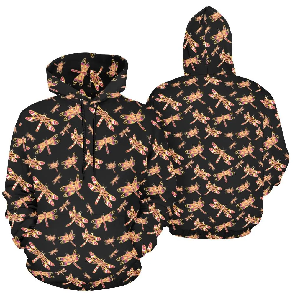 Gathering Yellow Black Hoodie for Women (USA Size)