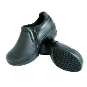 Genuine Grip Footwear- 460 Black Slip on Zipper Women's Shoe