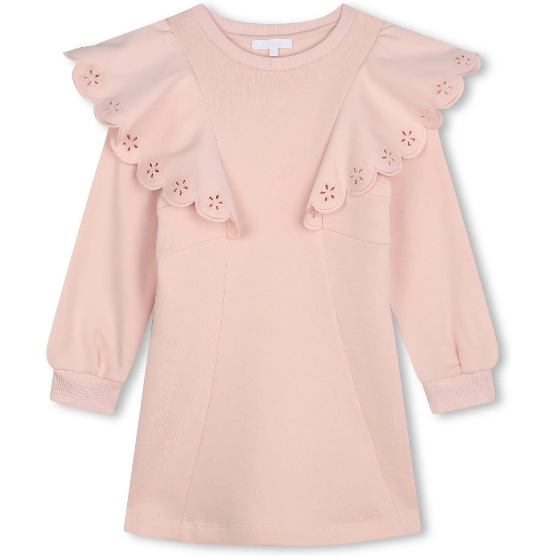 Girls Peach Frill Dress