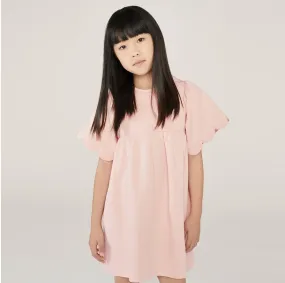 Girls Pink Scallop Dress