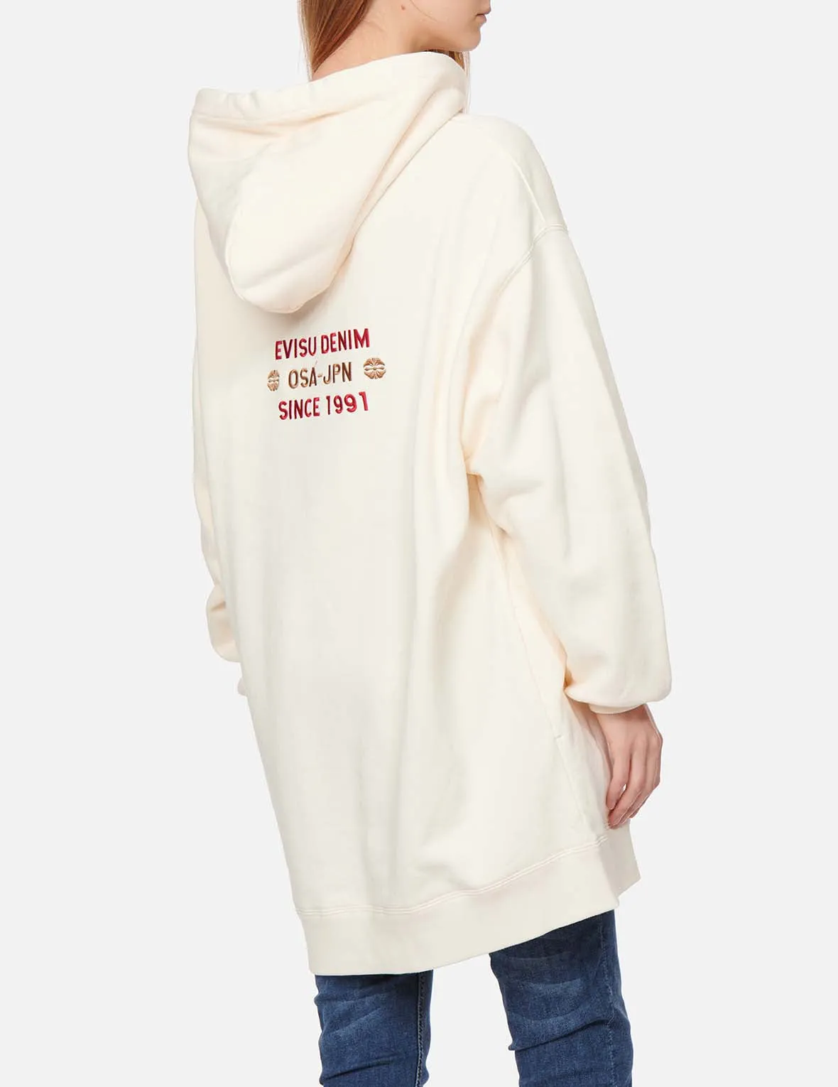 Godhead Print Hooded Sweatshirt Tunic