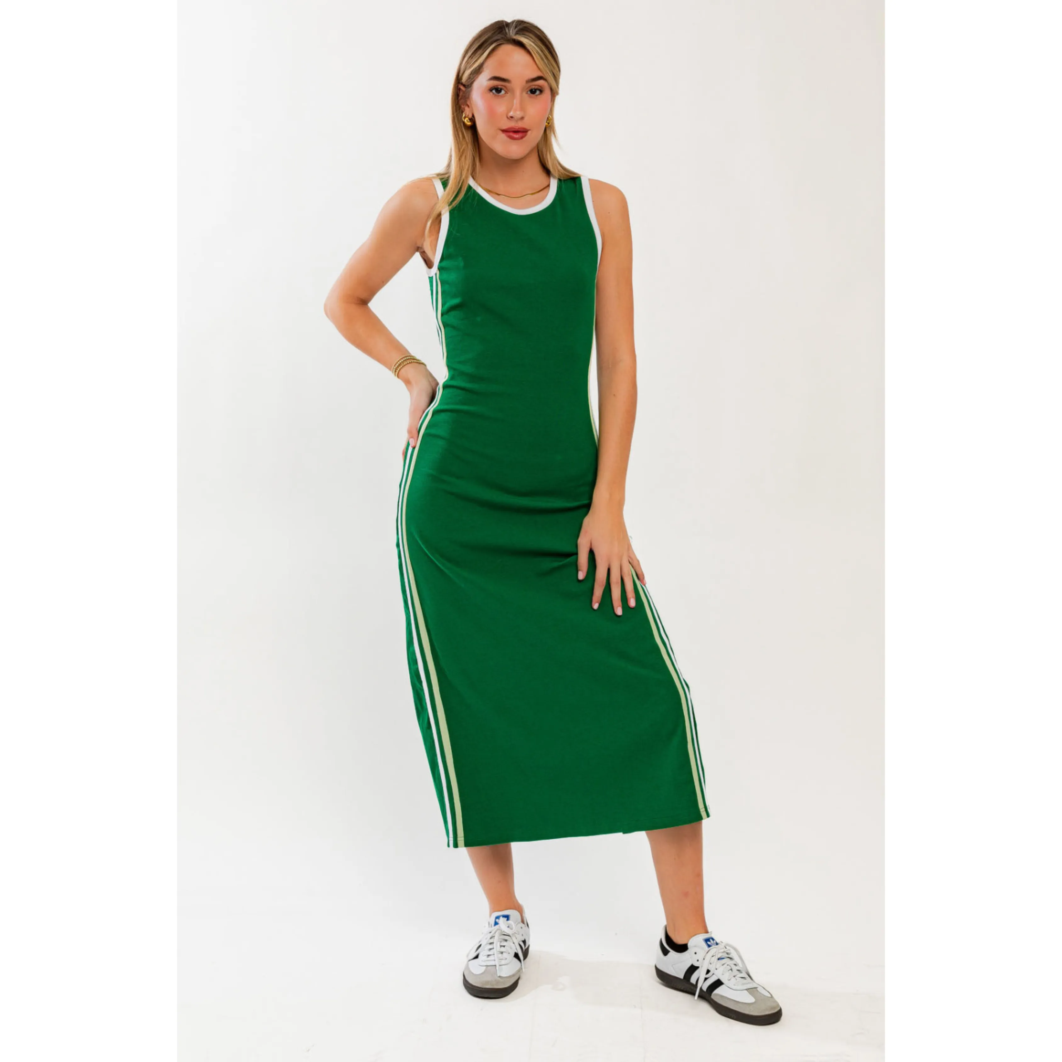 Going for the Green Midi Dress