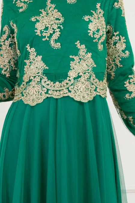Green Evening Dress