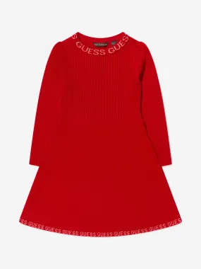 Guess Girls Long Sleeve Midi Dress