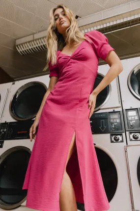 Halston Dress in Fuchsia - FINAL SALE
