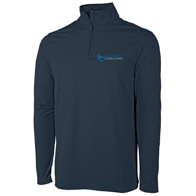 Higgins IT Consulting - Men's Heathered Eco-Logic Stretch Quarter Zip (9468)