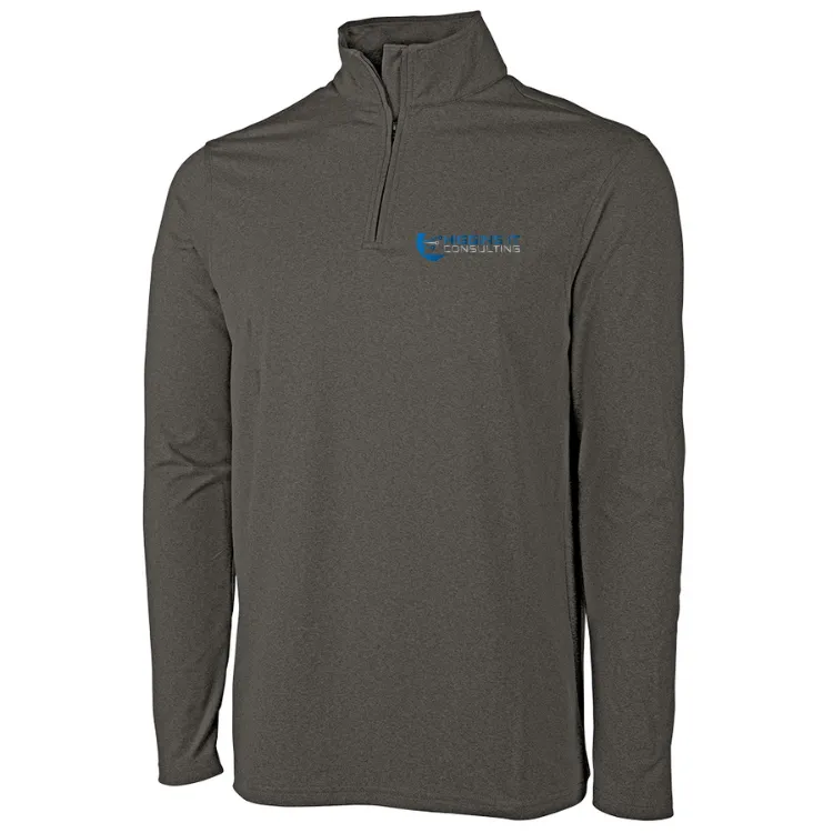 Higgins IT Consulting - Men's Heathered Eco-Logic Stretch Quarter Zip (9468)