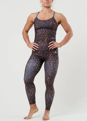 High Waisted Midi Legging - Tortoise
