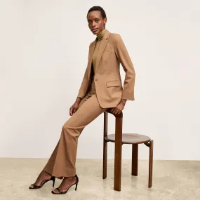Horton Flare Trouser - Washable Wool Twill :: Camel