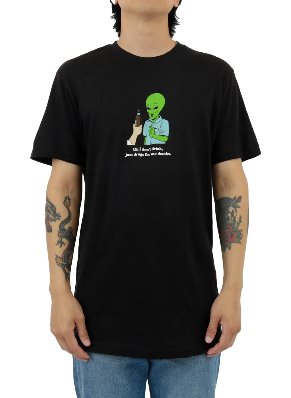 I Don't Drink T-Shirt - Black