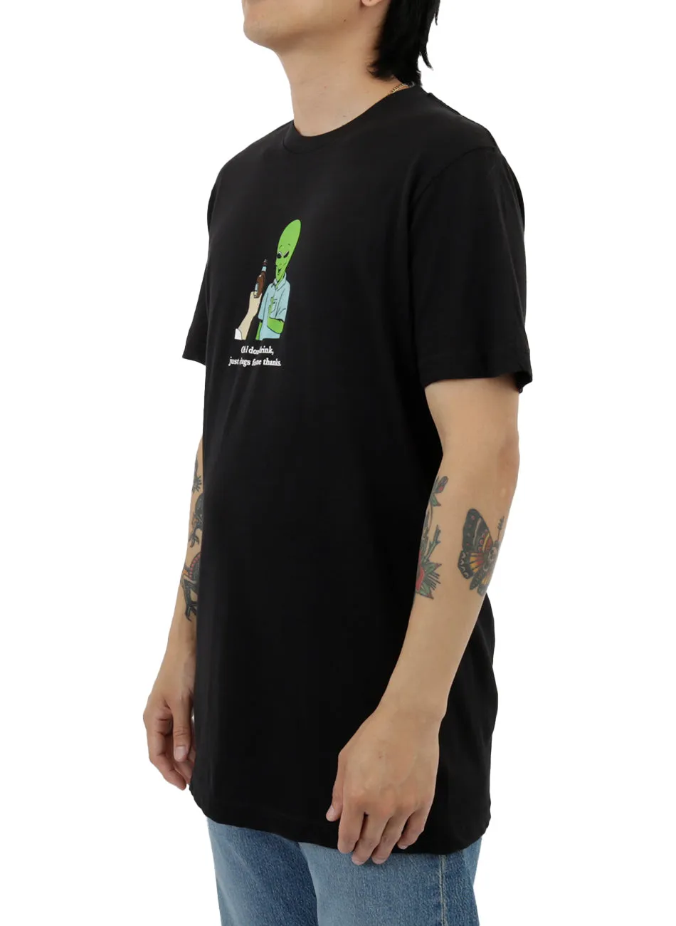 I Don't Drink T-Shirt - Black