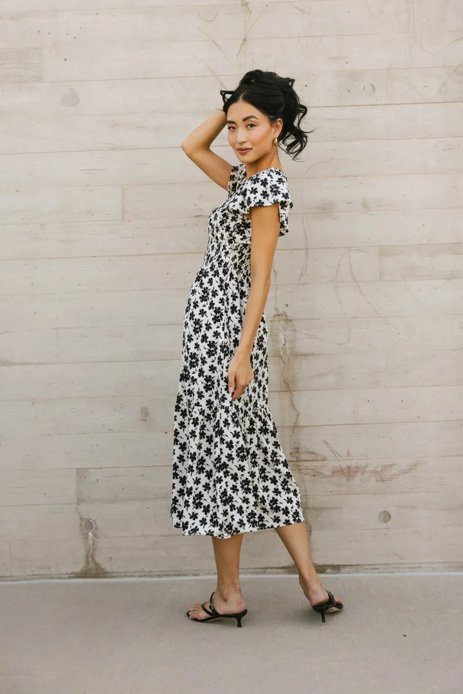 Ingrid Smocked Midi Dress - FINAL SALE