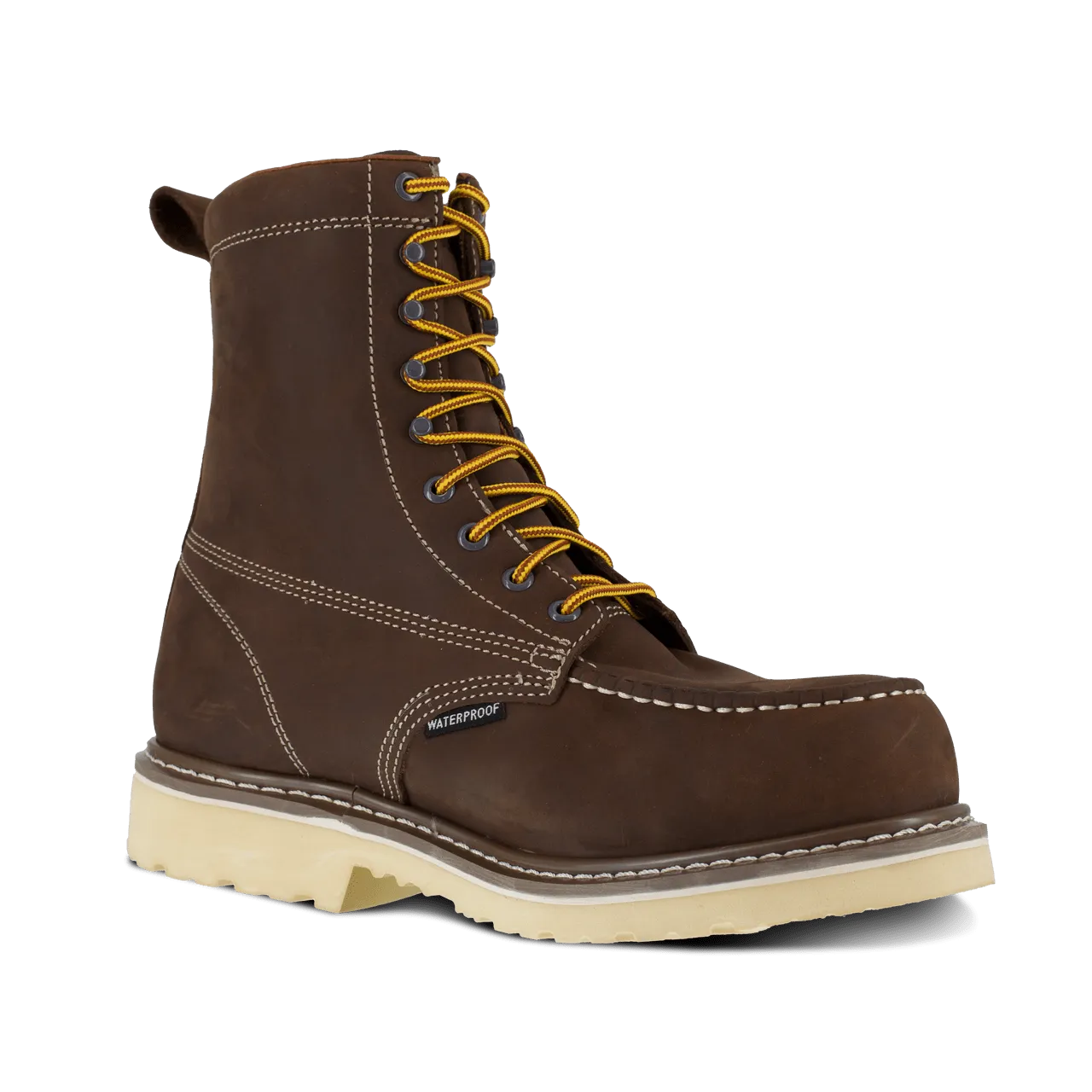 Iron Age Men's - 8" Solidifier EH Waterproof Brown Work Boot - Comp Toe