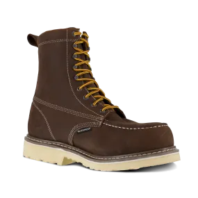 Iron Age Men's - 8" Solidifier EH Waterproof Brown Work Boot - Comp Toe