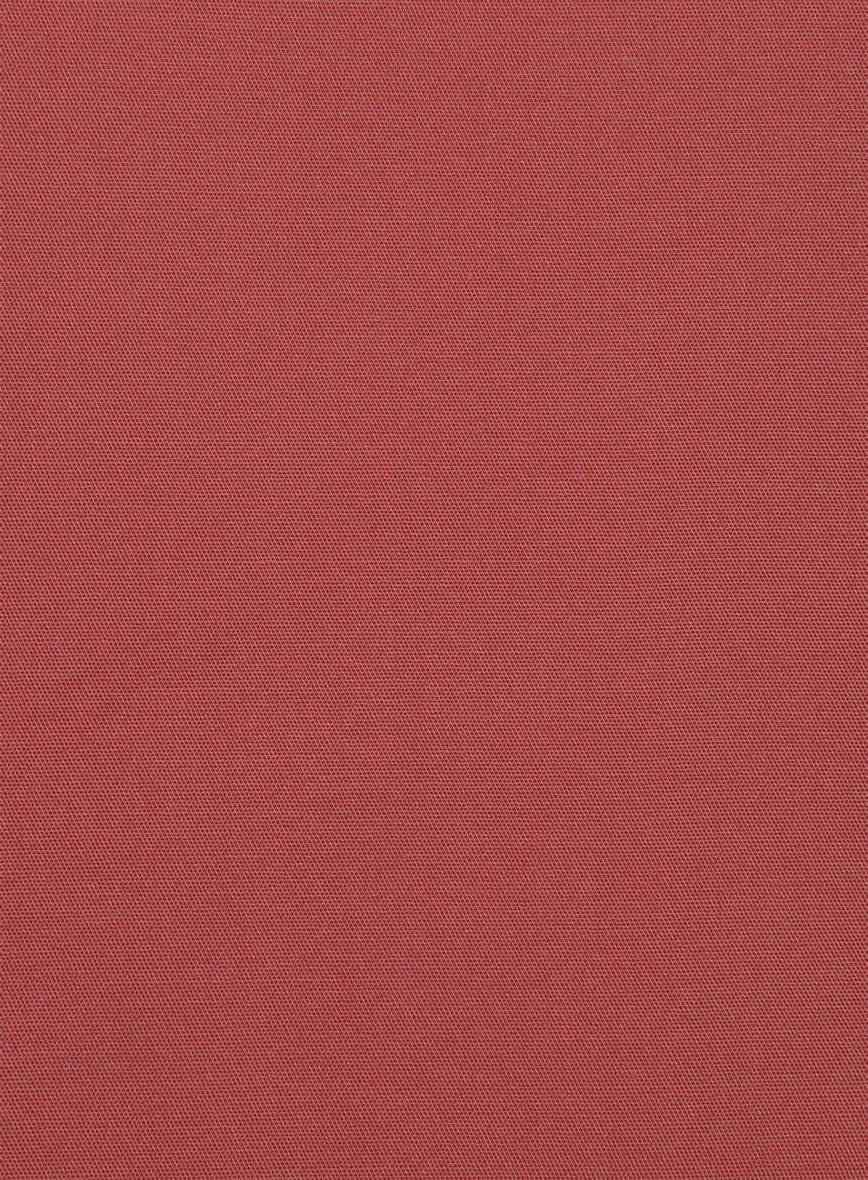 Italian Gimson Red Cotton Stretch Pants