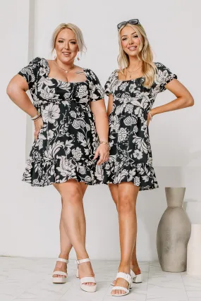 It's A New Day Floral Mini Dress