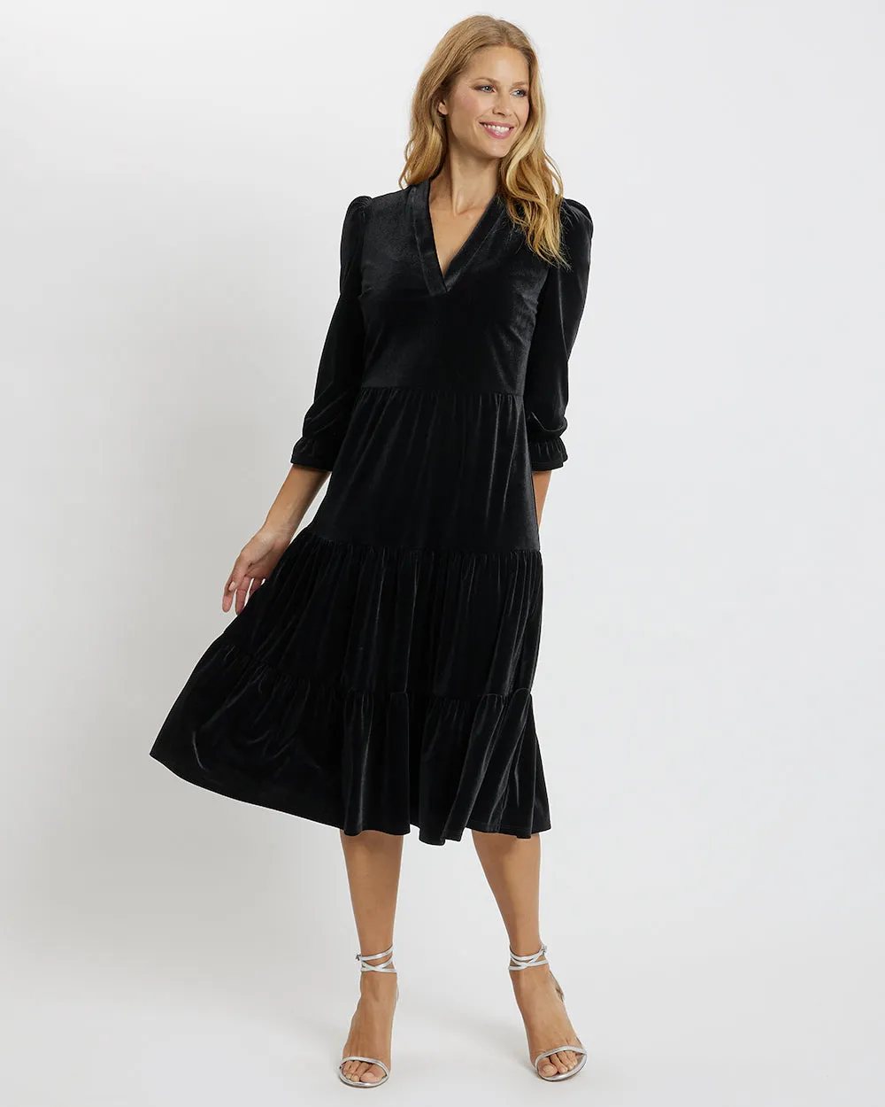 Jude Connally Maggie Velvet Dress - Black