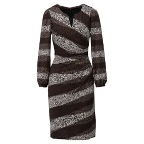 K Design Ruched Front Dress Khaki