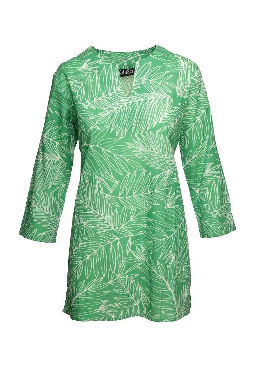 Kelly Green Frond KikiSol Tunic