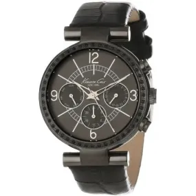 Kenneth Cole New York Women's KC2782 Dress Sport Grey Dial and Case Black Strap Multi-Function Watch