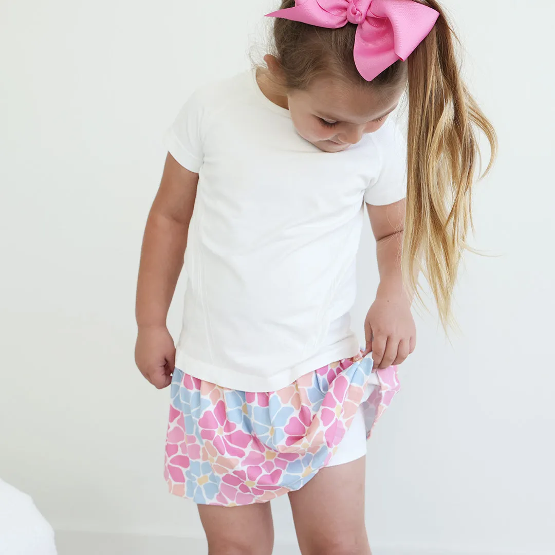 Kids CloudActive™ Athletic Pleated Skirt | Power Flowers