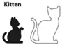 KITTEN COLLAR ZIGGI CHERRY RED  15-22cm / 10mm