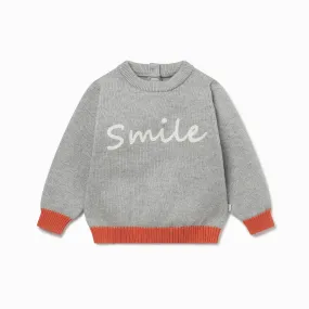 Knitted Smile Slogan Jumper