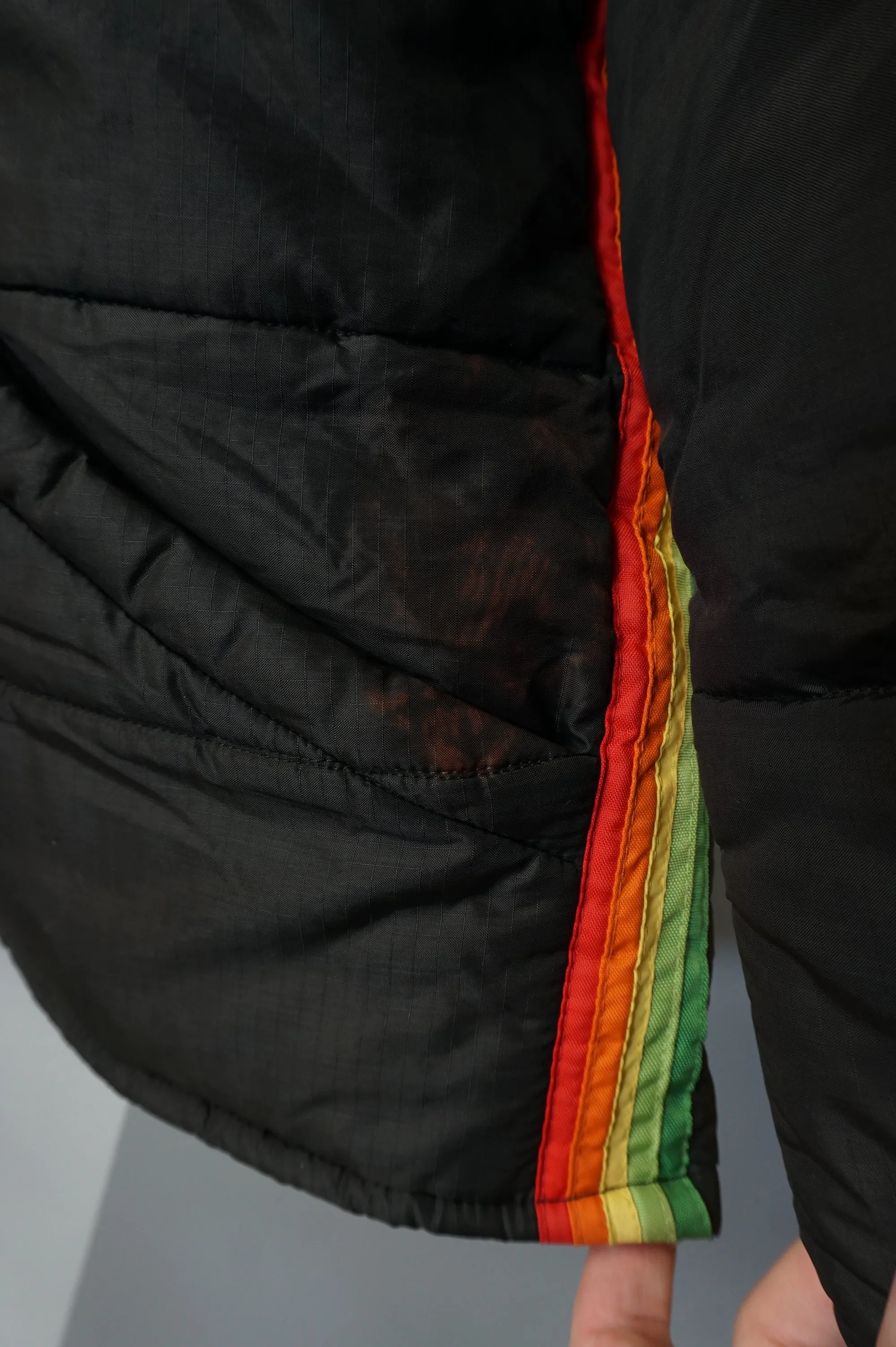 (L) Vtg John Deere Brown Puffer Jacket