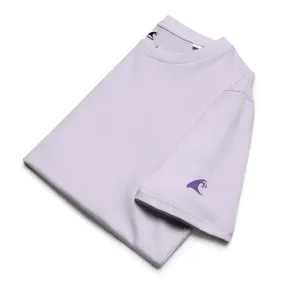 Lavender Organic Cotton T-Shirt w/ Purple Extremely Stoked Epic Wave Logo on Sleeve (Embroidered)